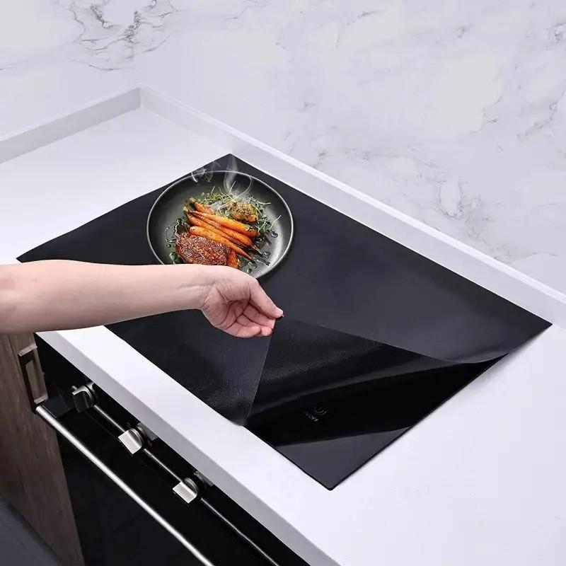 Silicone Induction Cooktop Mat Non Slip Electric Stove Cover Pad Cooktop Protector Cooking Kitchen Accessories Stove Top Cover