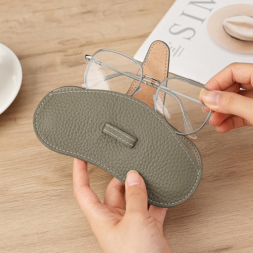 Portable Glasses Storage Bag Simple Fashionable PU Leather Glasses Protective Cover Sunglasses Reading Glasses Storage