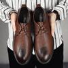 Nové pánské společenské kožené boty Luxusní módní svatební boty pro ženicha Pánské boty Oxford v italském stylu