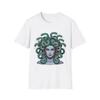 Medusa Grafik Unisex Weicher Stil T-Shirt Perfekt für Halloween Freizeitkleidung