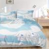 3pcs Love Cinnamoroll Sanrio Print Cover Set Ultra Soft, Breathable, and Comfortable Bedding with Stylish Design for Bedroom and Guest Room Decor