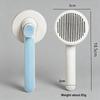 Grooming Salons One - Key Pet Hair Removal Comb with Ergonomic Grip  for Long - Haired Pets Self - Cleaning  Pet Comb