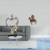 Romantic Couple Figurine And Knight Acrylic for Bedroom Wedding Bookshelf Cabinet Table Centerpiece
