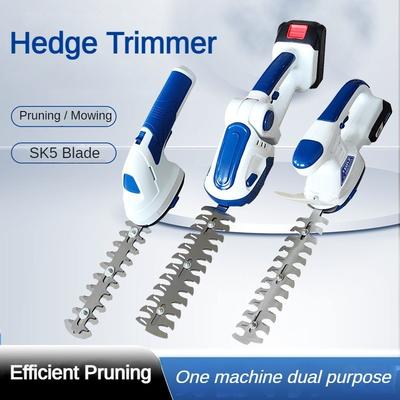 25000 RPM Cortador de sebes elétrico portátil doméstico Recarregável Cortador de relva Ferramenta de poda portátil para jardinagem