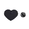Cats Shaped Heart Brooch Coated Metal Rustproof Finish Everyday Wear Accessory Gift