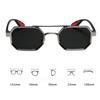 Men'S New Fashion Square Full-Frame Sunglasses Metal Frame Driving Glasses Unisex Uv400 Outdoor Travel Sun Protection Eyewear