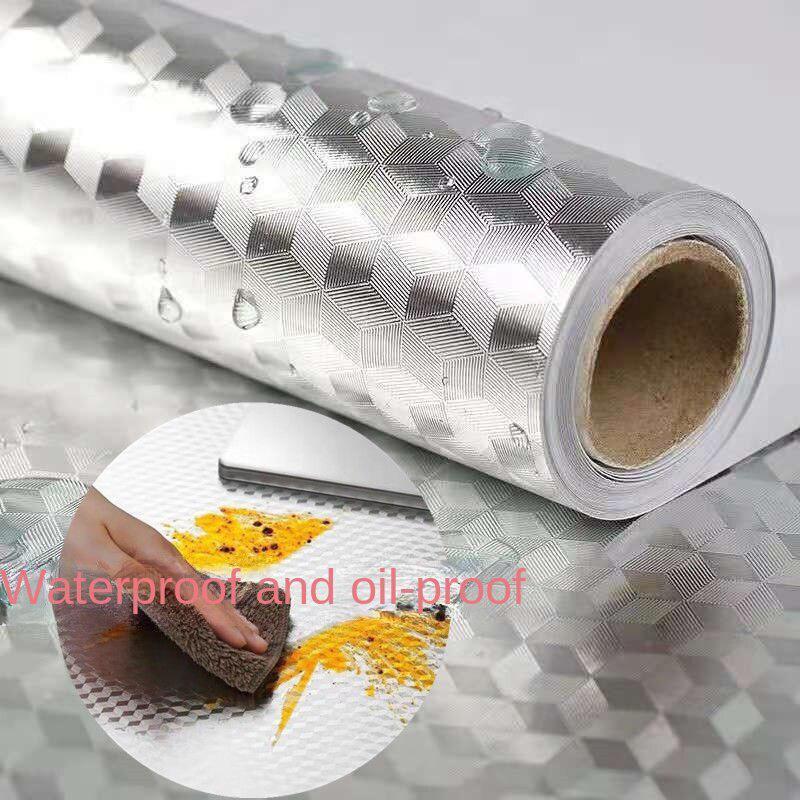 Tapet Stil Metalic Decorativ Peel and Stick Film Argintiu/Auriu Periat Hârtie de Contact PVC Impermeabil Decal DIY pentru Aparate Electrocasnice