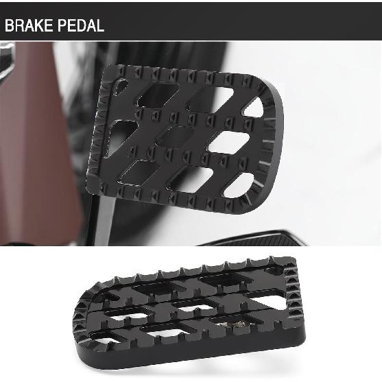 Motorcycle Brake Pedal Cover MX Style for Harley 1980-2024 Touring Road King Electra Glide 1986-2017 FL Softail Fat Boy Heritage 2012-2016 Dyna FLD