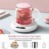 Intelligent three-level adjustment with 55°constant temperature heating coaster,evenly heated,use for office,apartment,camping