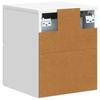 Wall Mounted Nightstand 2 pcs White 33 x 34.5 x 40 cm