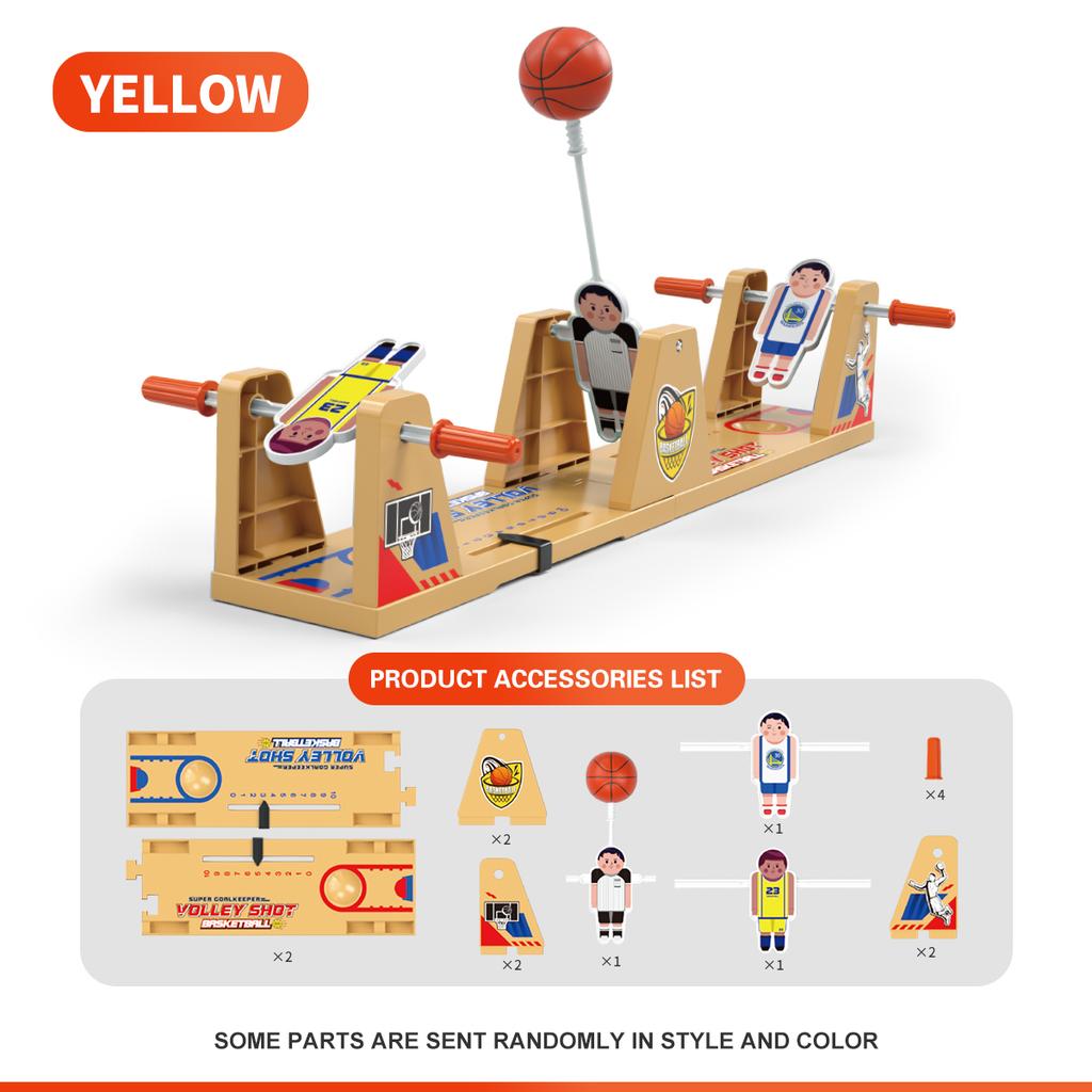 Tabletop Volley Shot Game Set Football Basketball Desktop Battle Toy for Two-Player Competitive Play Parent-Child Interaction
