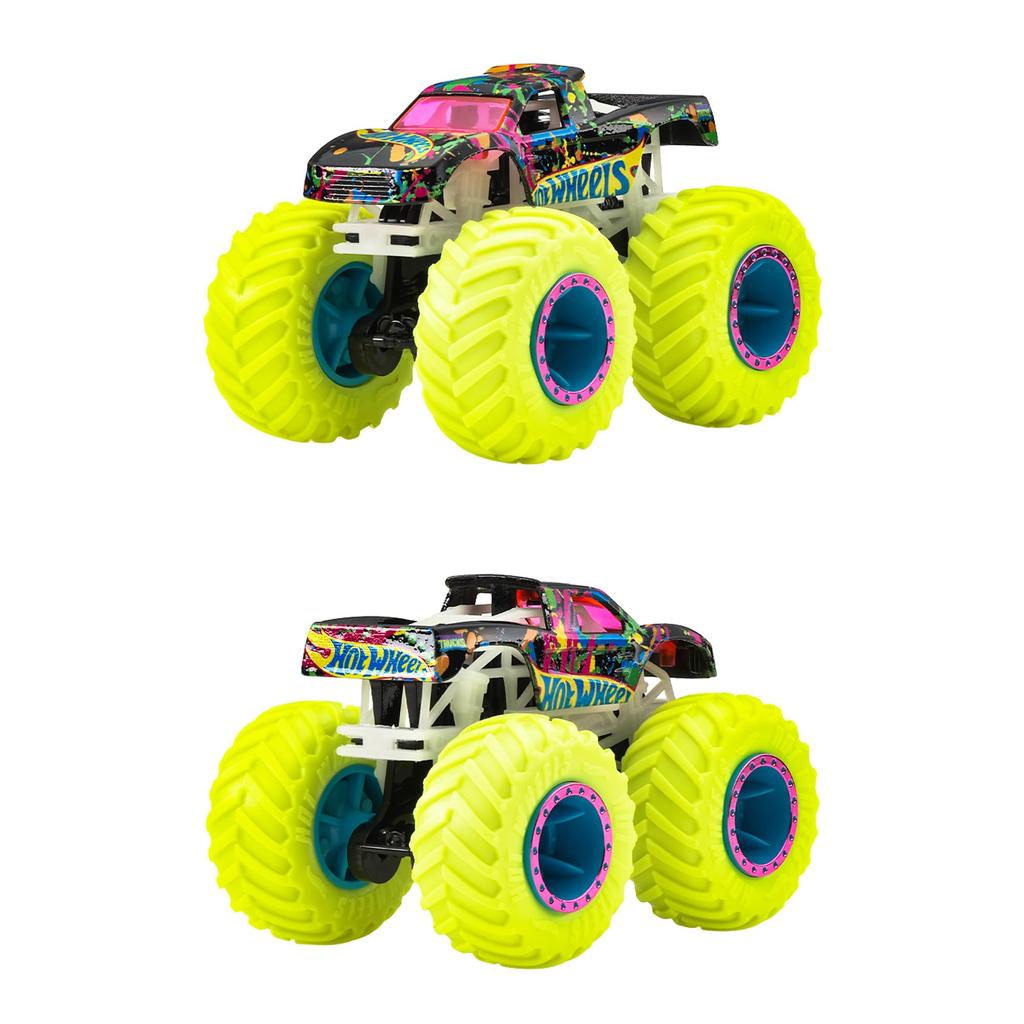 Hot Wheels Monster Truck Assortment 6 Miniature Box Set Light-Up - Vehicles/Cars - (Ages 3+) - Multi-color JFX08-986G