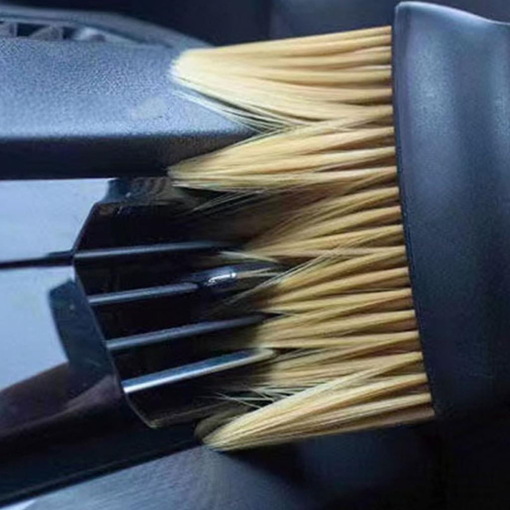 Szczotka do usuwania kurzu z wnętrza samochodu Miękkie włosie Szczotka do czyszczenia detali wnętrza do szczelin nawiewów