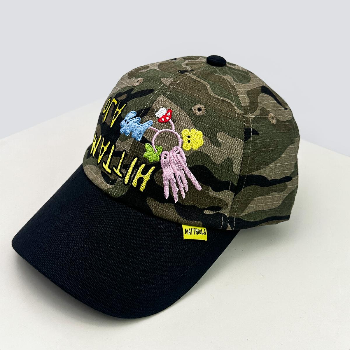 

New Unisex American High Quality Letter Puppy Embroidery Baseball Hats Sunshade Camo Versatile Peaked Caps Street Fashion Ins 52-60cm