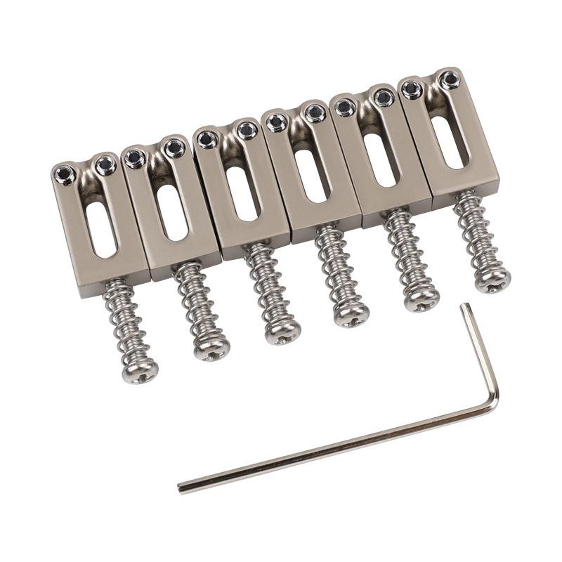 Electric Guitar: Alloy Bridge, Key Signature, Alloy Frame, Square Arched Saddle, 10.5/10.8 mm String Spacing