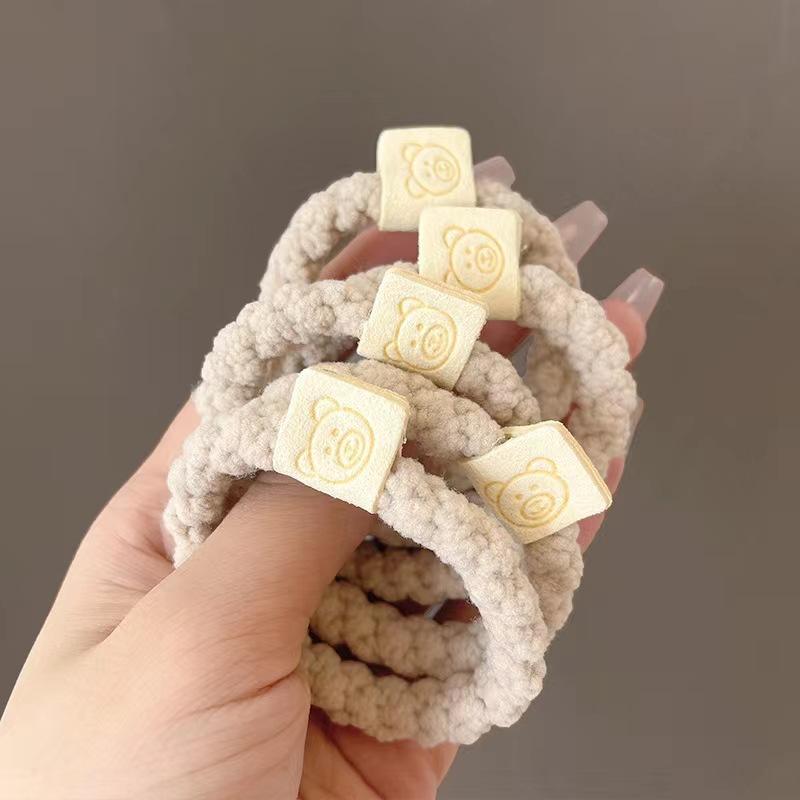 5 unidades por bolsa de coleteros elásticos para mujer y niña, banda de goma para el pelo, accesorios para el cabello