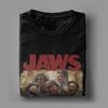 Men Women 50th Anniversary Jaws 1975 Retro Movie T Shirt 100% Cotton Printed T-Shirt  Top Clothing