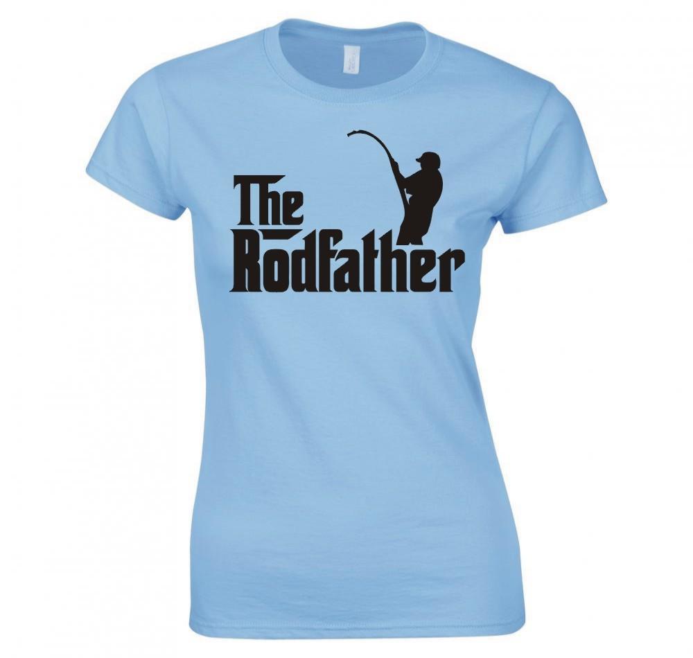 The Rodfather Fishing Ladies Skinny Fit TShirt S