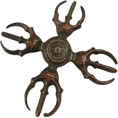 Sankosho, kreuzförmiger Dreizack, Vajra, esoterischer Buddhismus, Ritualgegenstand, Vajra, Talisman, Schutz vor bösen Geistern, Amulett, Kukai