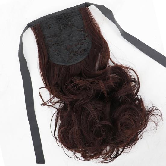 Women Fluffy Long Curly Synthetic Fiber Ponytail Fake Wig Extension Hairpiece