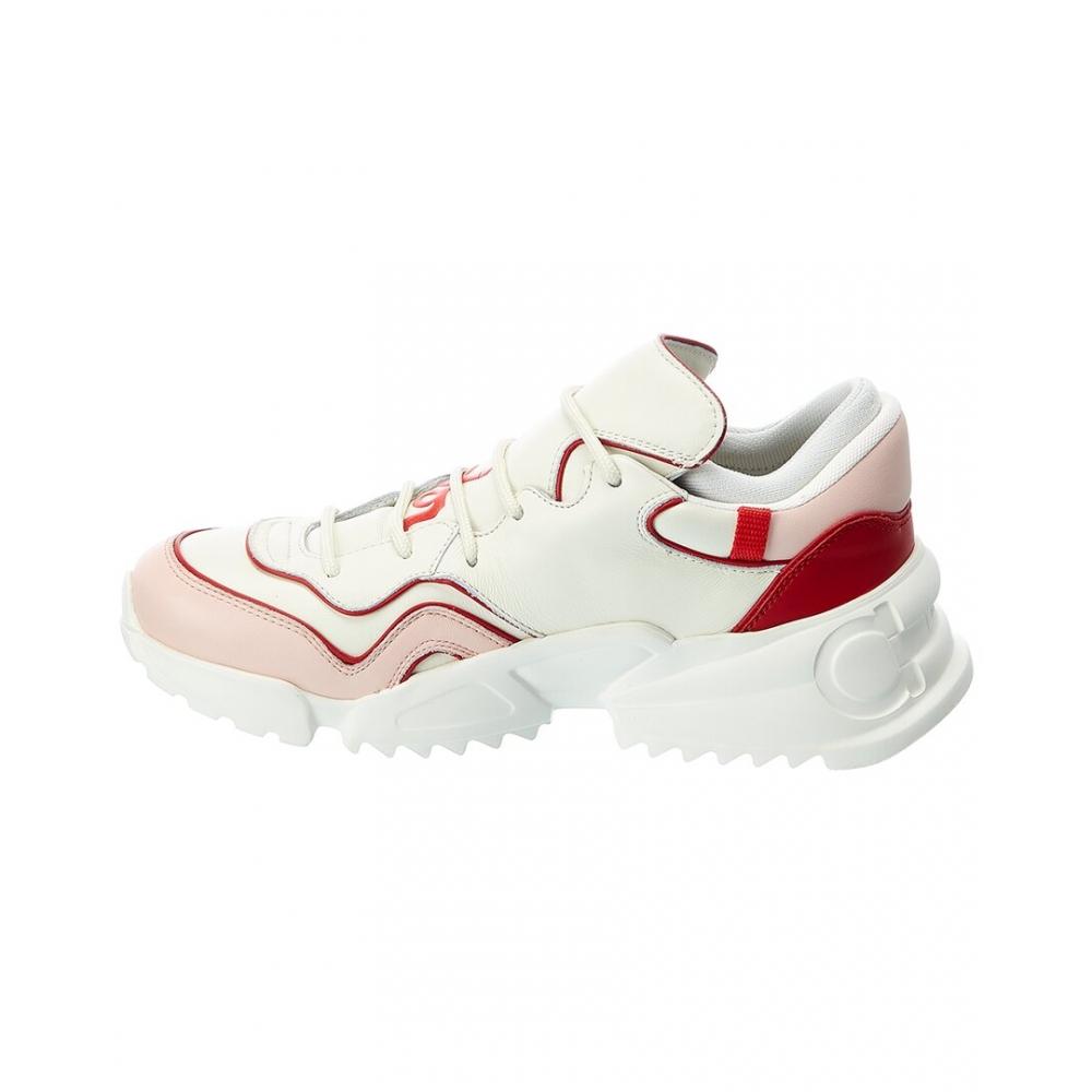 Ferragamo Salvatore Ferragamo Nilu Leather Sneaker White