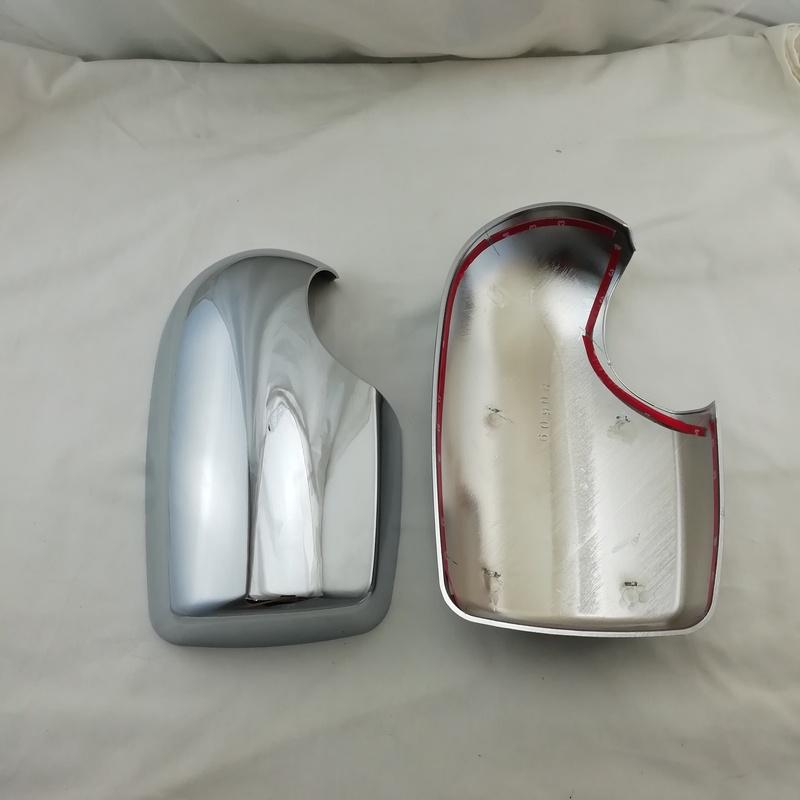 2PCS Car Chrome Rearview Accessories Plated Door Mirror Cover Trim Paste Style For Ford Transit Tourneo 2008 2009 2010 2014 2015