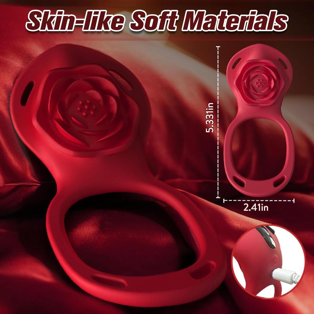 Couples App Remote Control Wearable Vibrator, Hands Free Panty Clitoral Stimulator, Vibrating Cock Ring, Adult Sex Toys for Women & Men, Female