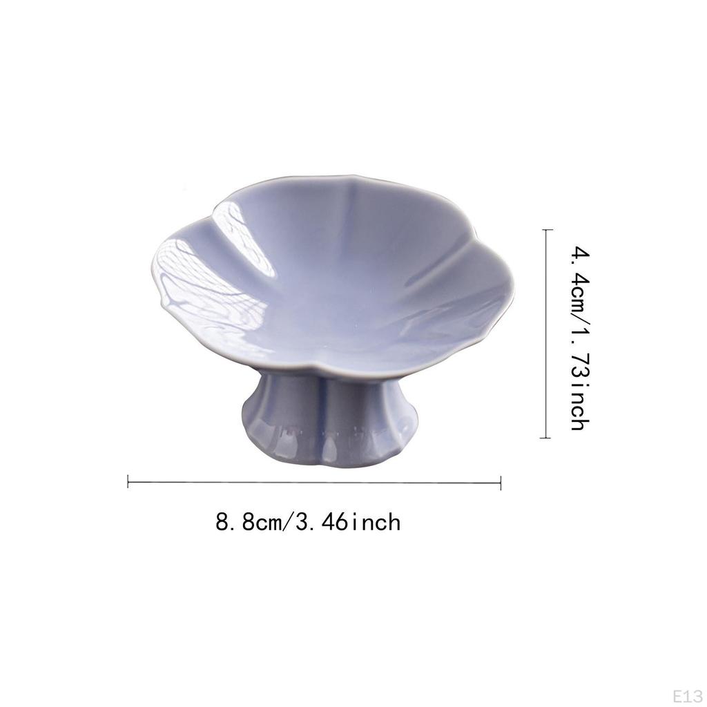 Ceramiczna misa na nóżce Dekoracyjny wystrój stołu Podstawa Deser Ciasto Do serwowania Uchwyt do salonu