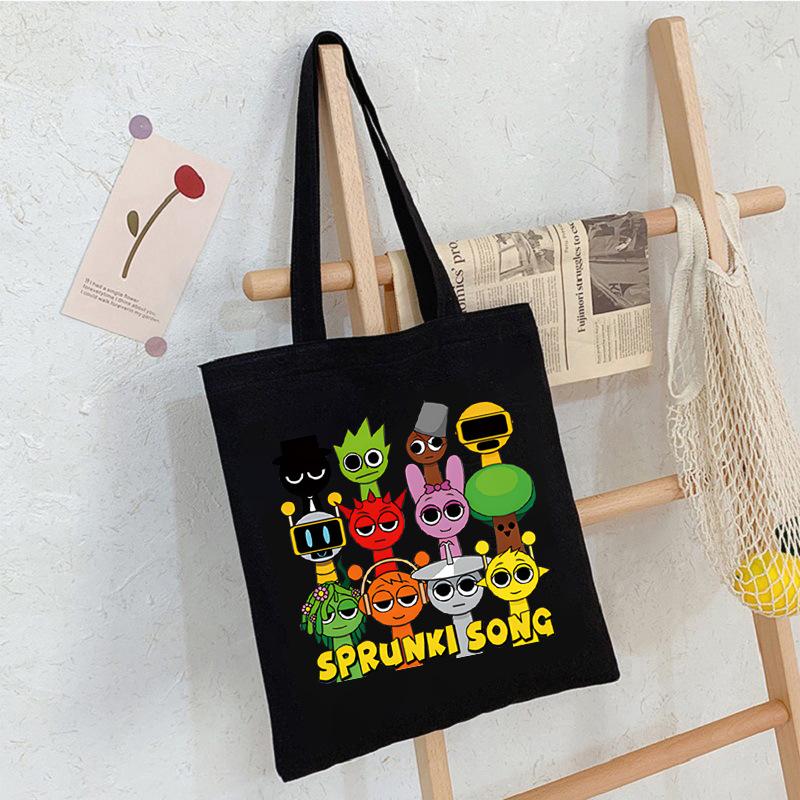 Game music box peripheral portable canvas bag to work out bento messenger bag shoulder bag large capacity