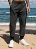 Spring and Autumn Pants Men's European Size Solid Color Leggings American Large Size Loose Casual Pants Sweatpants Trousers Men's