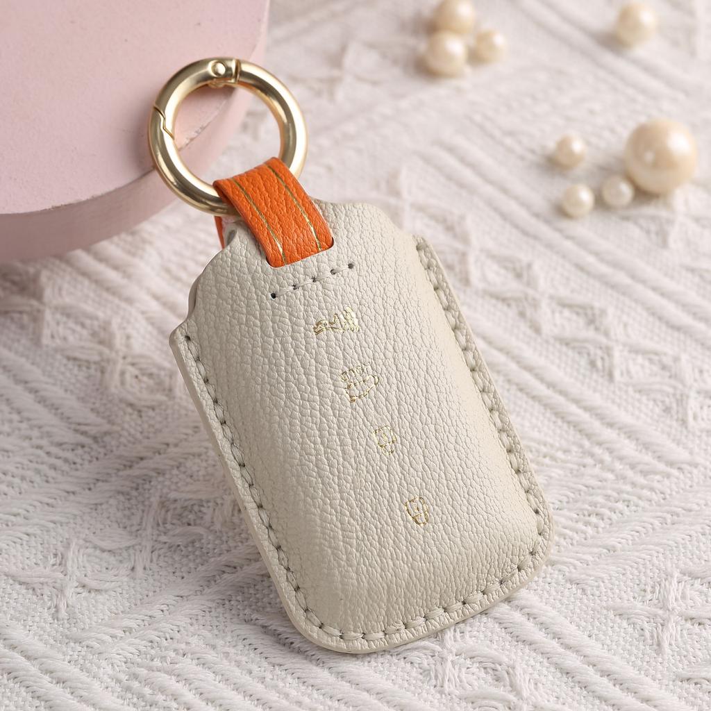 Maßgefertigte Schlüssel-Schutzhülle ist geeignet für Kia KIA Echtleder K9 Auto handgefertigt High-End Schlüsseltasche Hülle Ring.