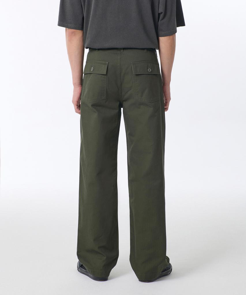 MUSINSA STANDARD Cotton Herringbone Replica Fatigue Pants [Khaki]