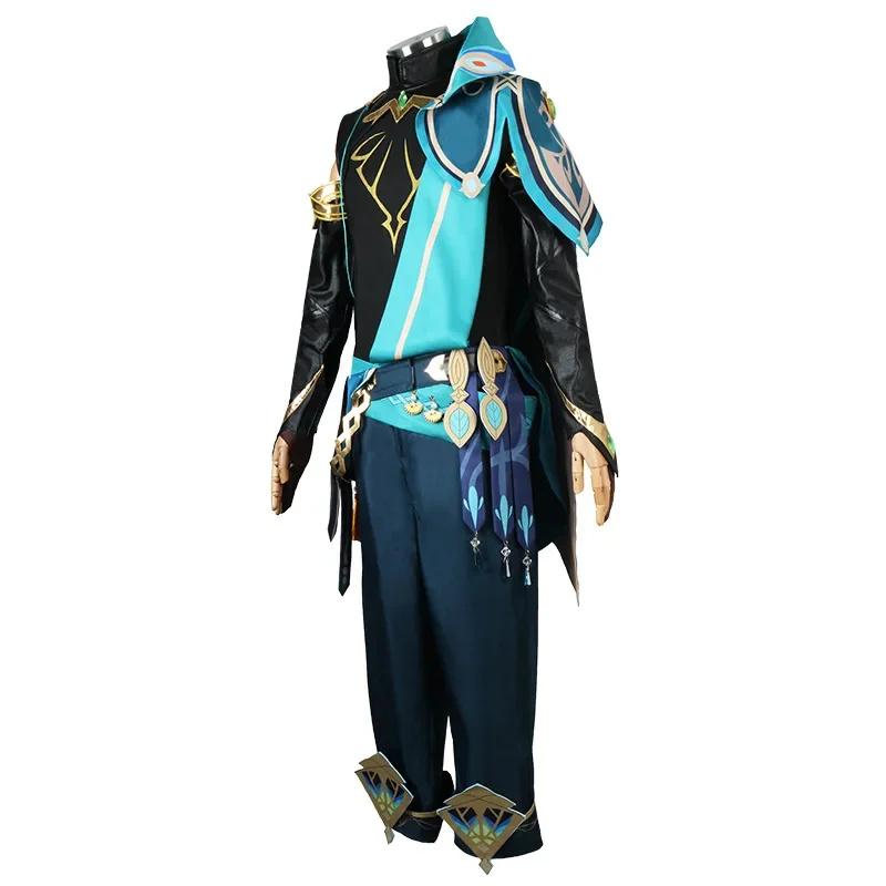 Game   Sumeru Al Haitham Cosplay Costume Al Haitham Wig Men's Uniform Halloween Alhaitham Outfits