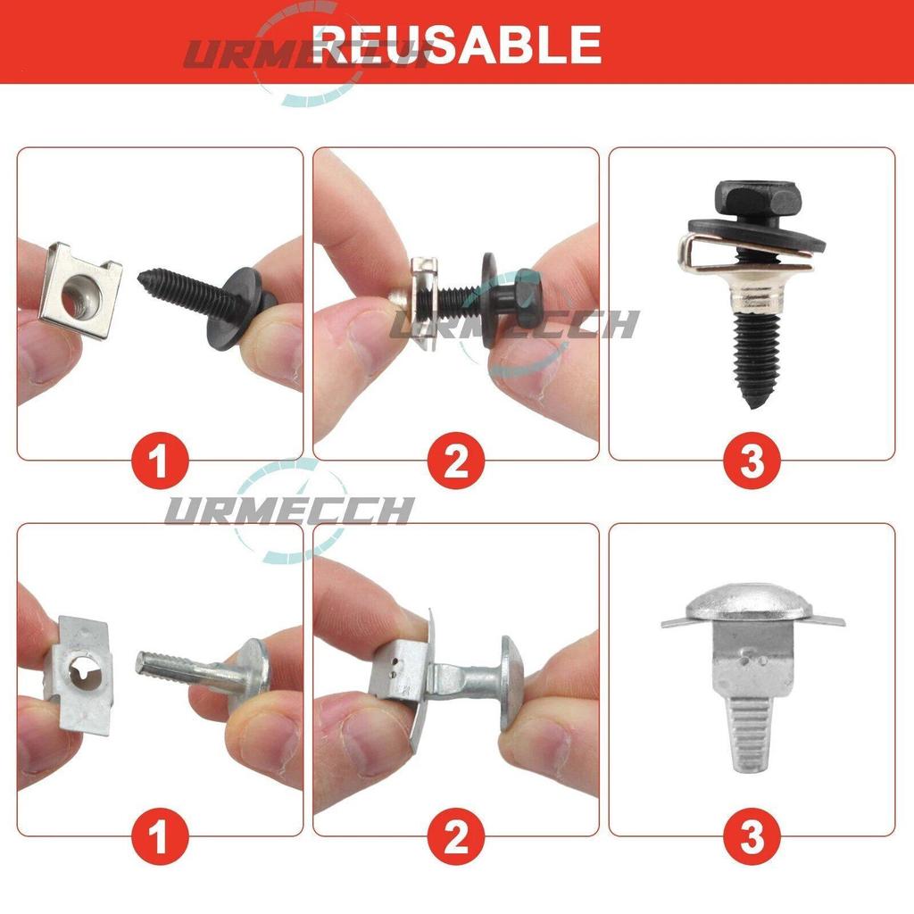 20-teiliges Befestigungsclip-Set für Motorschutzbleche für Citroen/Peugeot