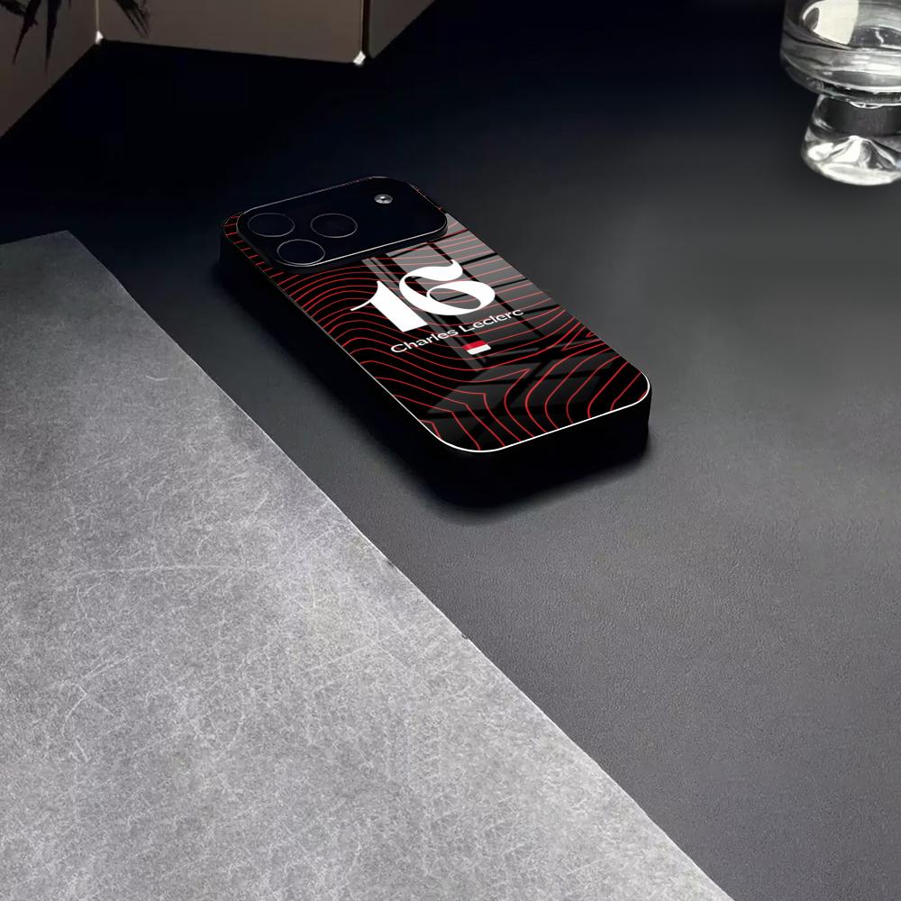C-Charles L-LeclercS 16 Phone Case Tempered Glass For IPhone 17 15 16 14 12 13 11 Pro XS Max Plus Mini Cover