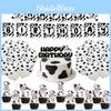 Farm Animal Cow Theme Party Supplies With Paper Flags Balloons Events Birthday