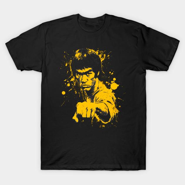 

Men Black Print T-shirt Enter The Dragon No-Cut Transfer Paper Print Cotton Tshirt 2XL чорний