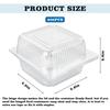 Clamshell Take Out Tray Plastic Hinged Food Containers Disposable Takeout Box