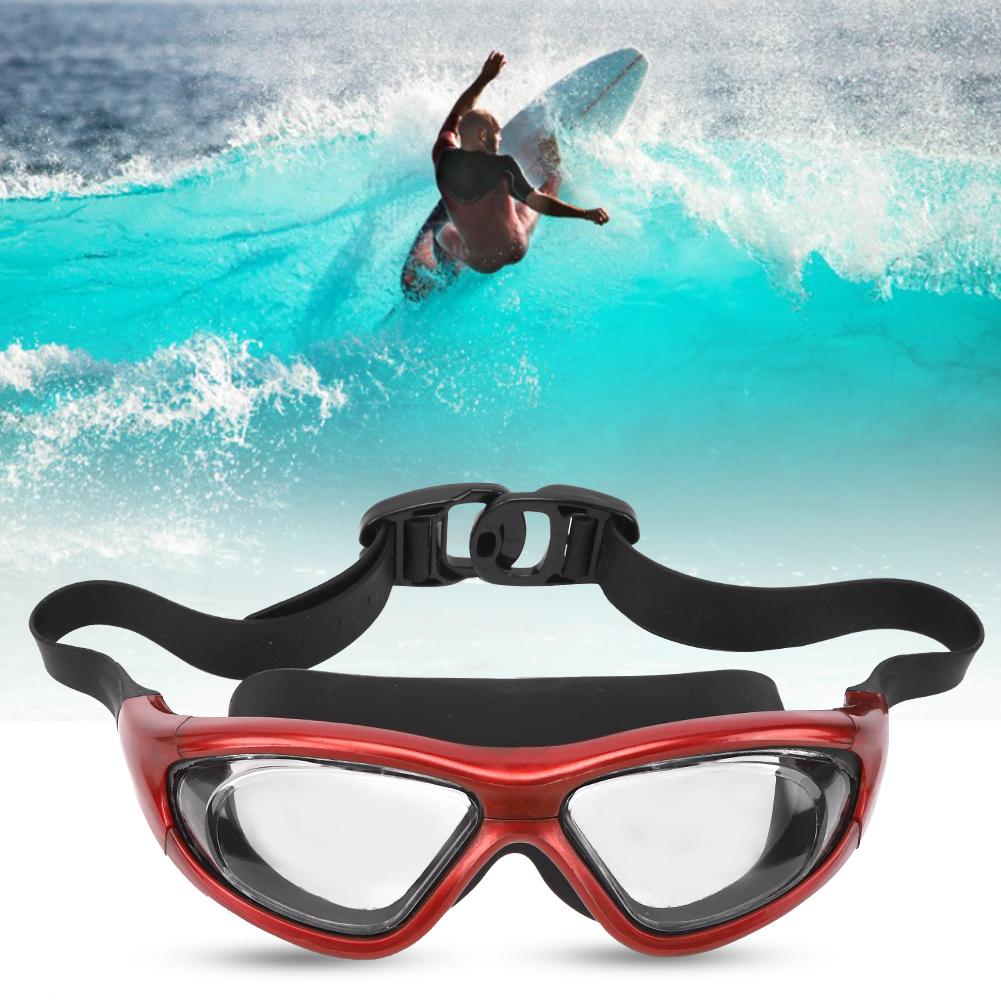 Adults No Electroplating Swimming Surfing Glasses Gliding Sailboat Drifting Sports Swim GogglesRed Free Size