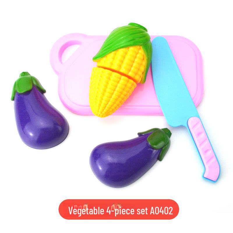 Girls' Pretend Play Kitchen Set: Fruits, Vegetables, and Cooking Toys