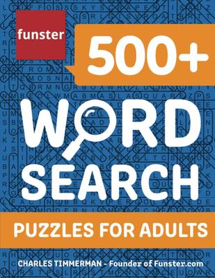 Funster Word Search Puzzle pro Word Search Kniha pro dospělé s obrovskou zásobou hádanek 500+ dospělých