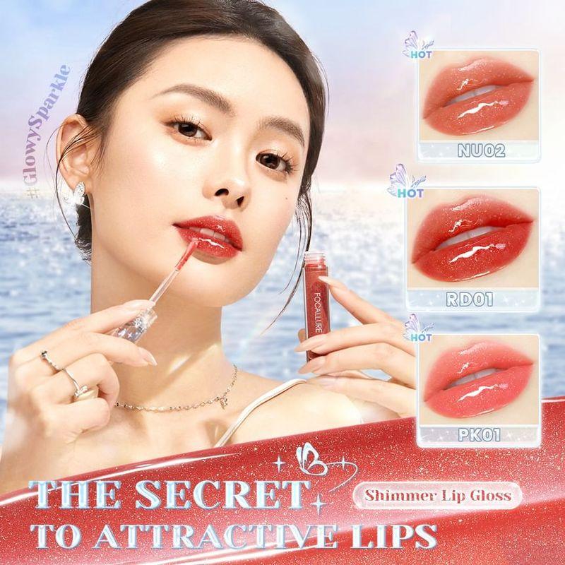 FOCALLURE - Watery Glow Lipgloss - 4 Colors