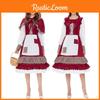 Enchanting Womens Red Riding Hood Costume Perfect For Halloween And Cosplay Events