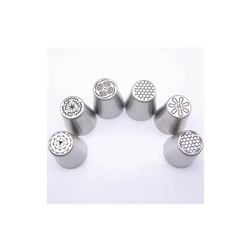Luxurious 8pcs Russian Tulip Flower Cake Icing Piping Nozzles For Elegant Decorating