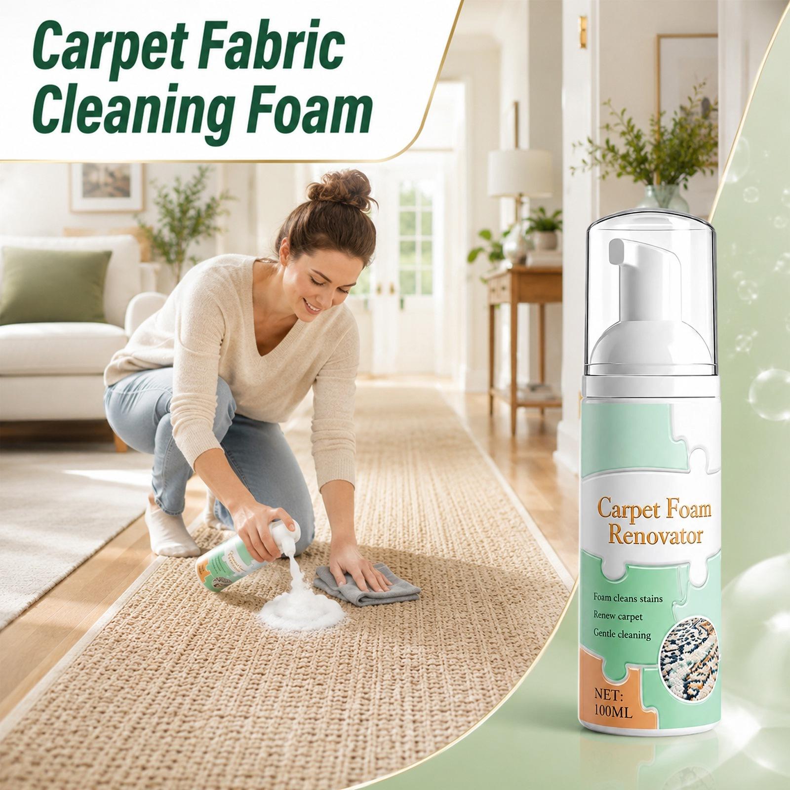 Teppich Schaumreiniger Fleckenentferner Spray 100ml für Teppiche und Läufer One Size weiß