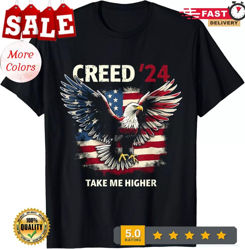 2025/Creed  24 Take Me Higher Motivational and Uplifting Quotes T-Shirt S-5XL Unisex T-Shirt S