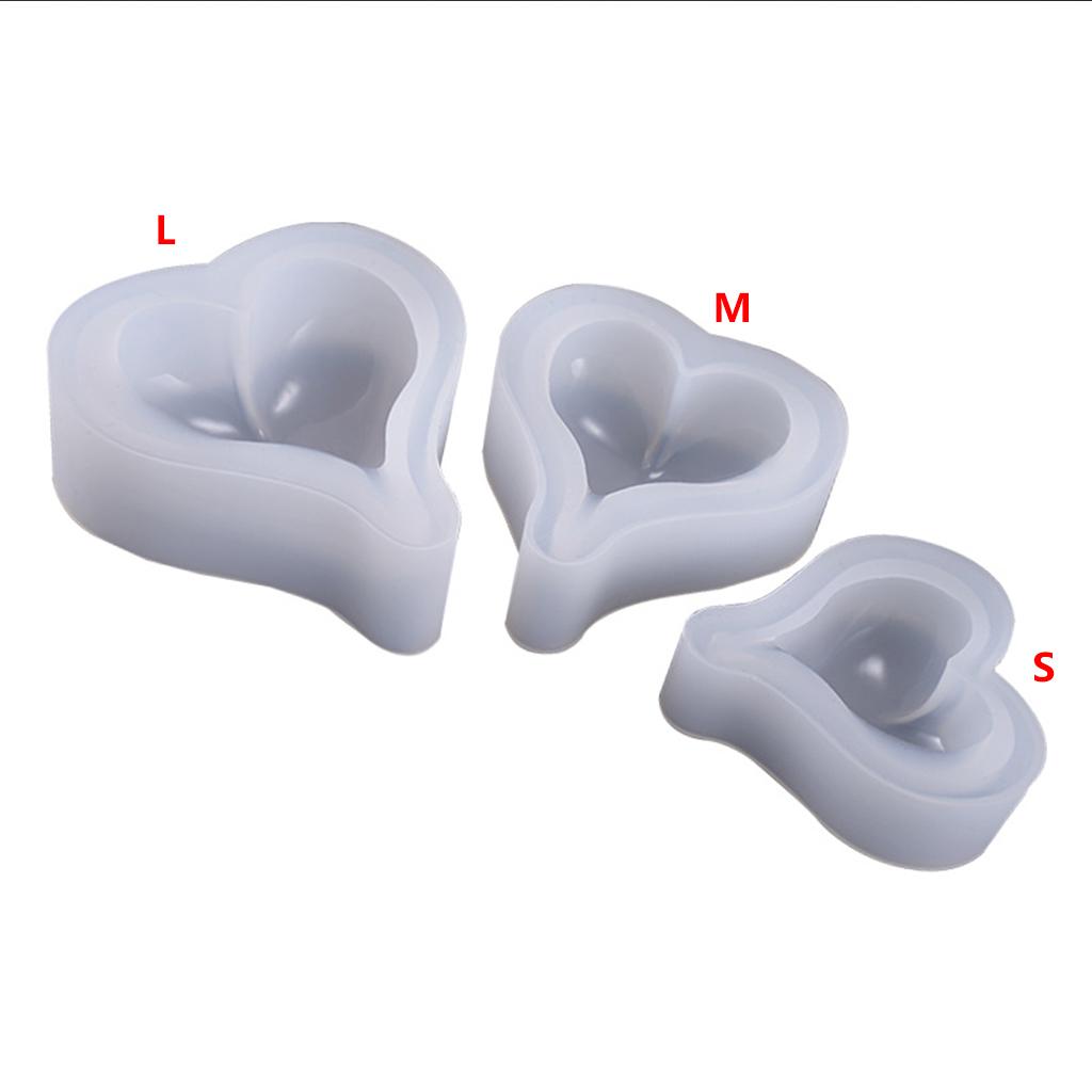Silicone Mold Heart Shape DIY Jewelry Making Epoxy Resin Molds Handmade Decoration Pendant Ornaments Accessories S/for M