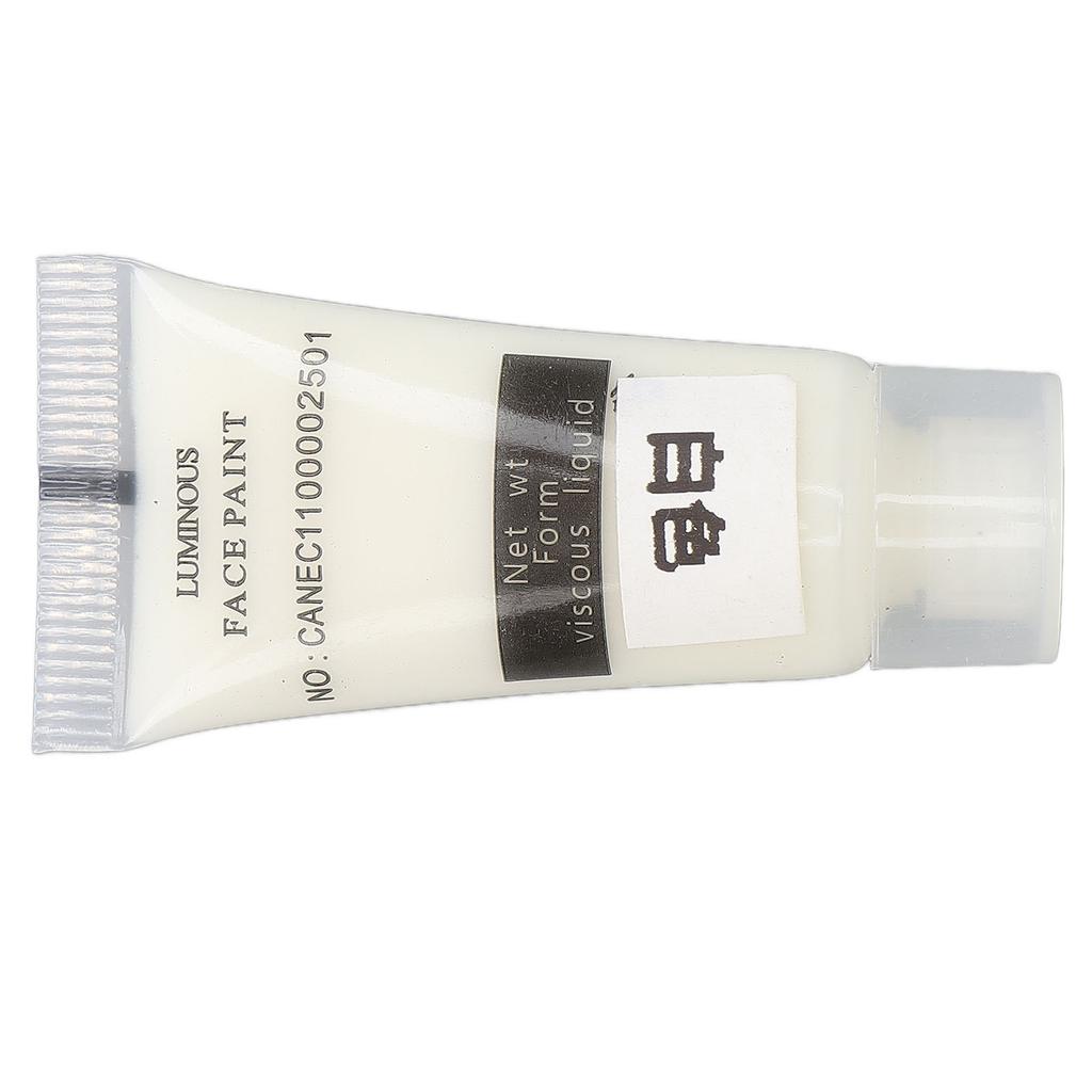 Hand Painted Fluorescent Paint Water Based Luminous Pigment Paint Glow in The Dark 10gWhite