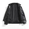 PU Leather Jacket Lapel Jacket Men's Autumn New Loose Couple Jacket Men's Street Casual Handsome Motorcycle Clothes