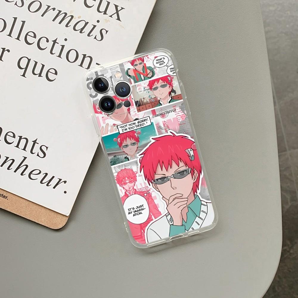 Das Katastrophale Leben des Saiki K Handyhülle Für iPhone 13 14 Pro Max XS XR 12 11 Pro 13 Mini 6 7 8 Plus Transparente Rückseite Capa